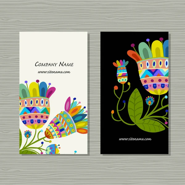 Kartvizit tasarım, çiçek arka plan