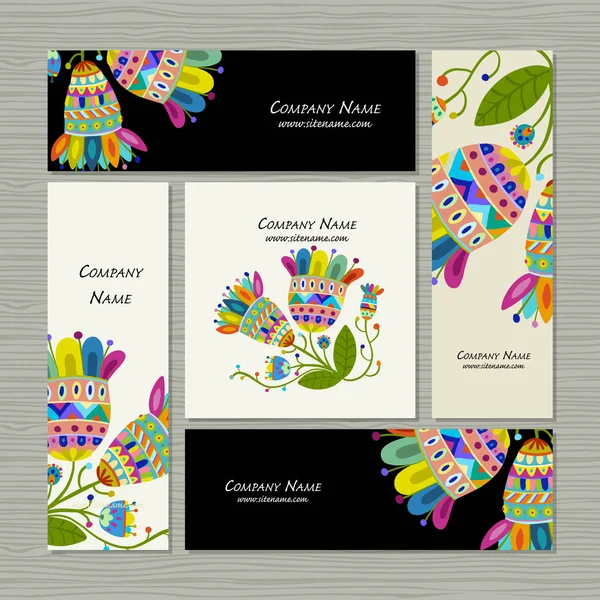 Kartvizit tasarım, çiçek arka plan