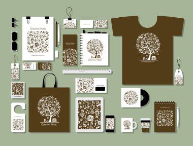 Kurumsal düz mock-up şablonu