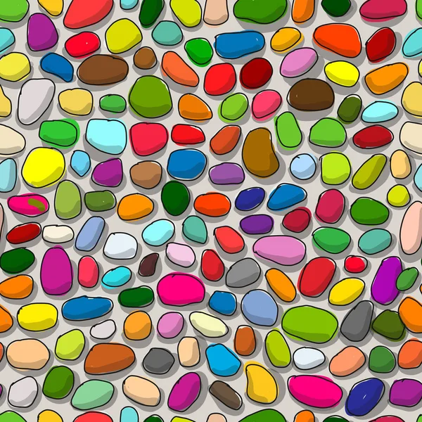 Pebble fond coloré, motif sans couture pour votre conception — Image vectorielle