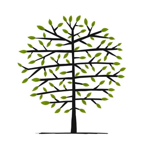 Arbre d'art pour votre design — Image vectorielle