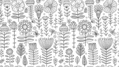 Çiçek çayır, tasarımınız için seamless modeli