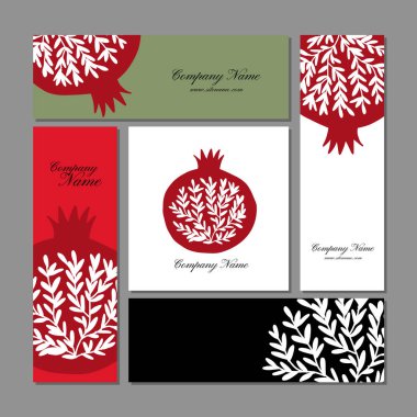 Kartvizit tasarım, nar arka plan