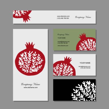 Kartvizit tasarım, nar arka plan