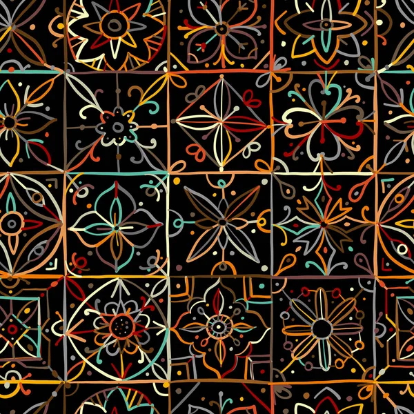 Modèle géométrique abstrait sans couture pour votre conception — Image vectorielle