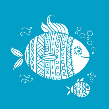 Tasarımınız için süslü balık