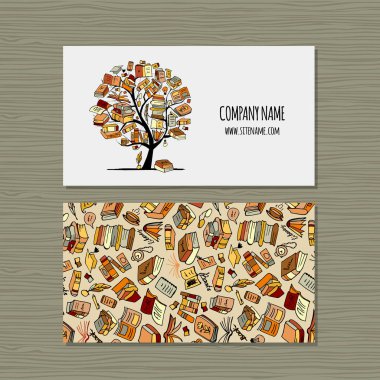 Kitap Kütüphanesi, kartvizit tasarımı