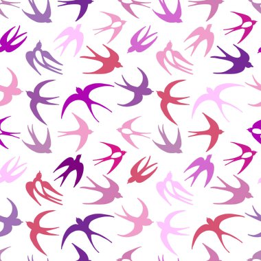 Kırlangıçlar, tasarımınız için seamless modeli