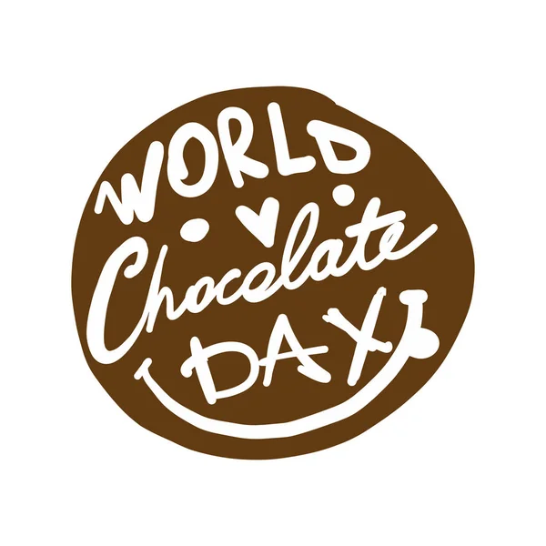 Día Mundial del Chocolate, icono para tu diseño — Archivo Imágenes Vectoriales