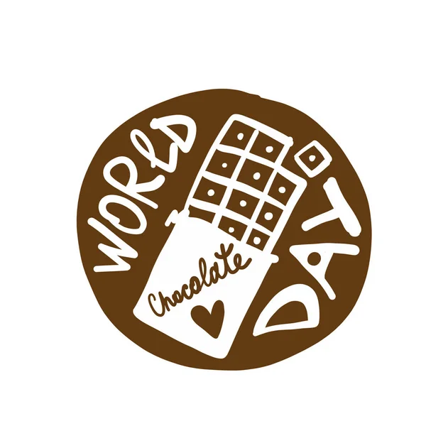Día Mundial del Chocolate, icono para tu diseño — Archivo Imágenes Vectoriales