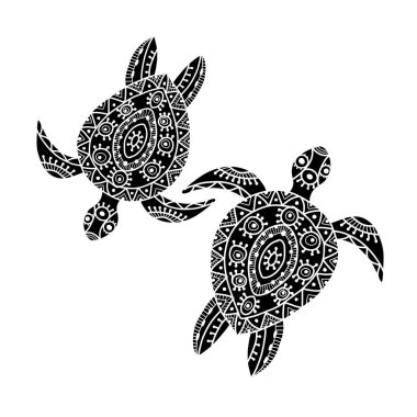 Kaplumbağa Tasarımlarınız için süslü