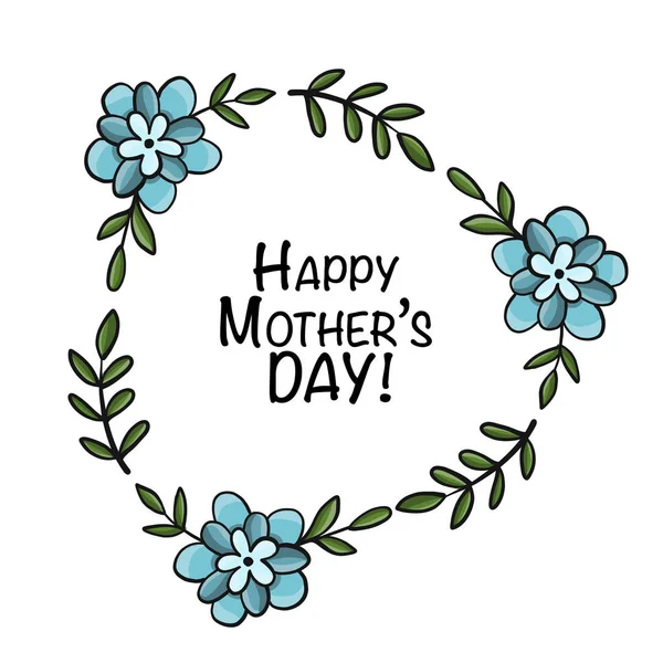 Feliz día de las madres. Diseño de tarjeta de felicitación — Vector de stock