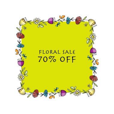 Çiçek banner tasarımınız için