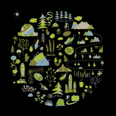 Vahşi alan, doğa arka plan tasarımınız için