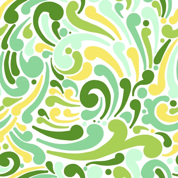 Abstract swirl seamless pattern for your design — Stock Vector