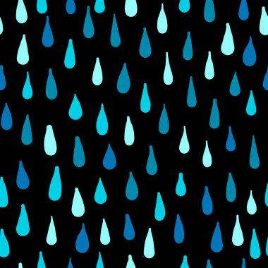 Yağmur, tasarımınız için seamless modeli. Vektör çizim