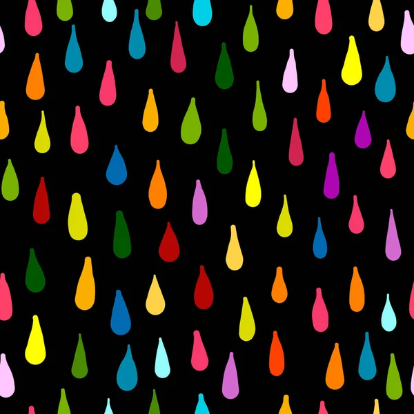 Rain Seamless Pattern Your Design Vector Illustration — Stock Vector