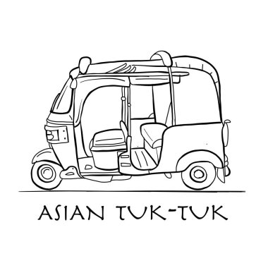 Saklardı, motosiklet Asya taksi. Tasarımınız için kroki