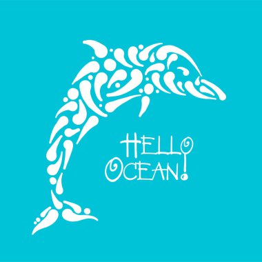 Yunus süslü logosu, tasarımınız için kroki