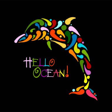 Yunus süslü logosu, tasarımınız için kroki