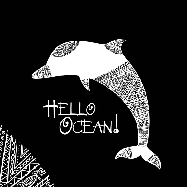 Yunus süslü logosu, tasarımınız için kroki