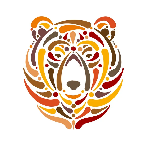 Cara de oso, boceto para tu diseño — Archivo Imágenes Vectoriales