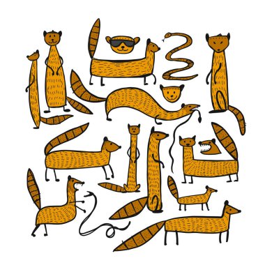 Komik firavun faresi, tasarım için kroki