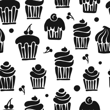 Cupcakes koleksiyonu, tasarımınız için kusursuz desen