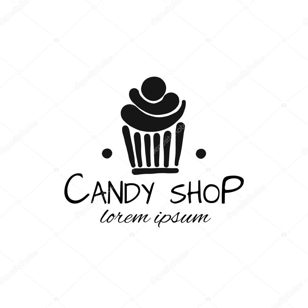 Candy shop concept for your design. Vector illustration