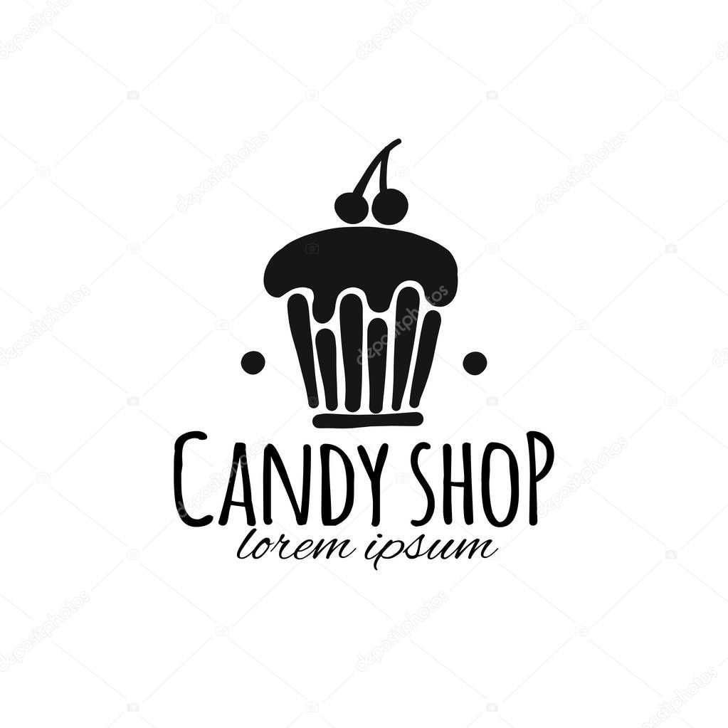 Candy shop concept for your design. Vector illustration