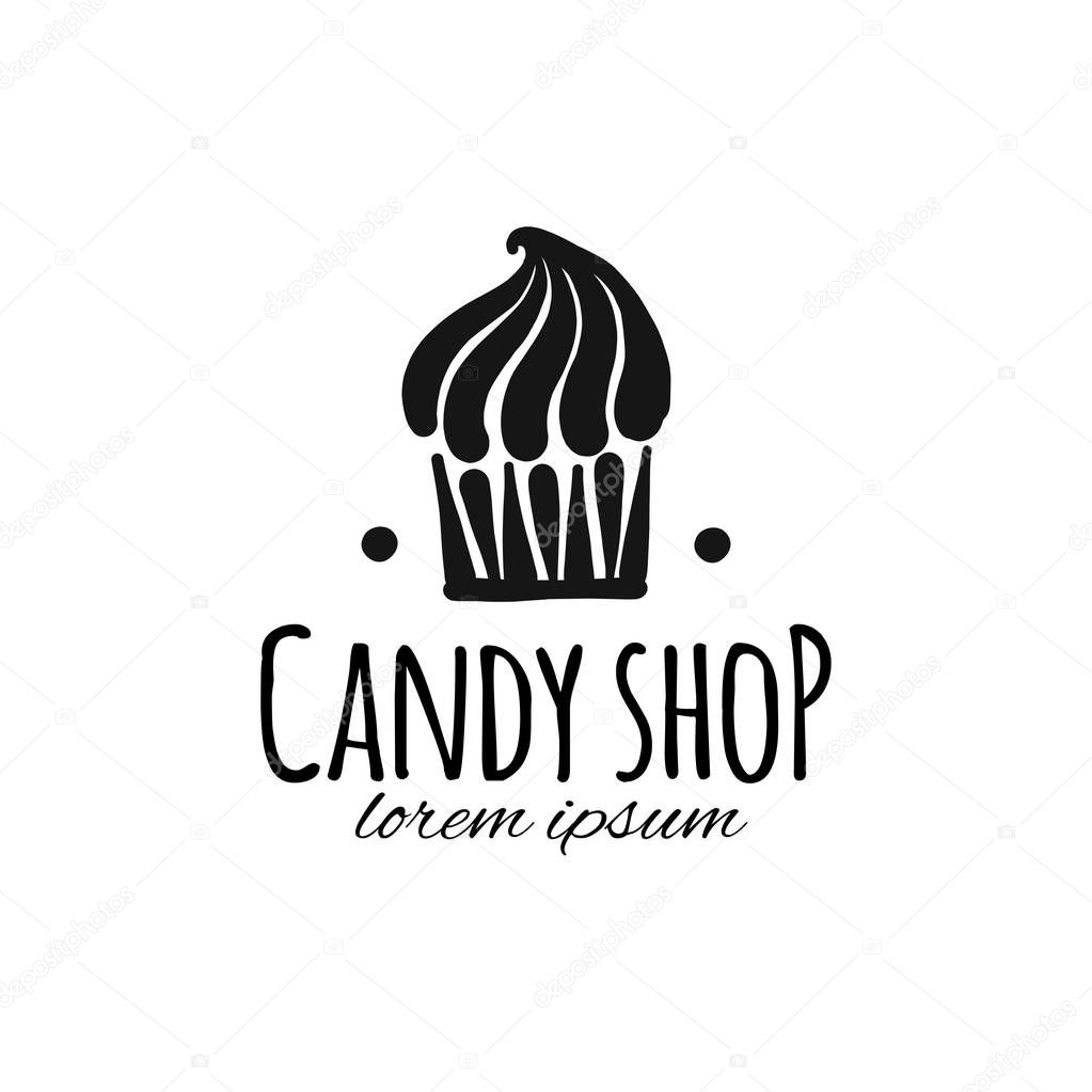 Candy shop concept for your design. Vector illustration