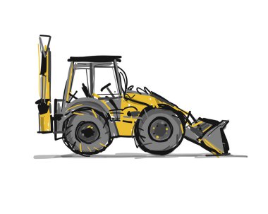 Escavator, tasarım için kroki