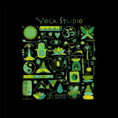 Tasarımınız için Yoga arka planı