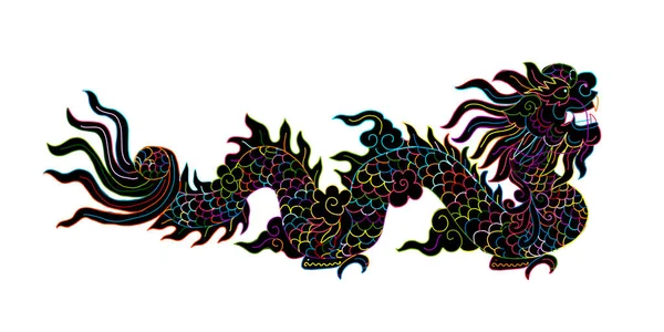 Dragón chino para su diseño — Archivo Imágenes Vectoriales