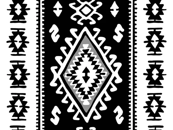 Oosterse mozaïek deken met traditionele folk geometrische ornamen. Naadloze patroon — Stockvector