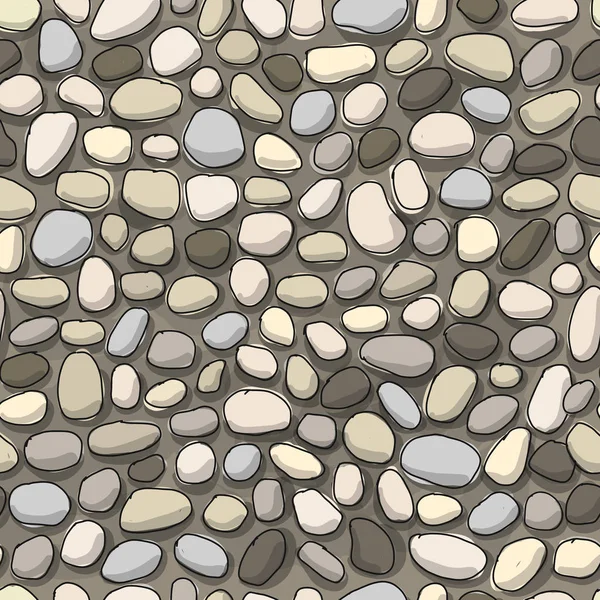 Pebble bakgrund, sömlösa mönster för din design — Stock vektor