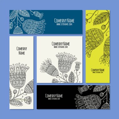 Kartvizit tasarım, çiçek arka plan