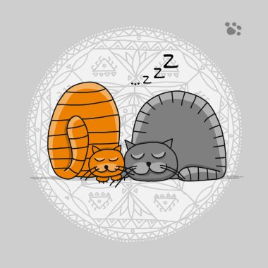 Kediler uyuma, Tasarımlarınız için kroki