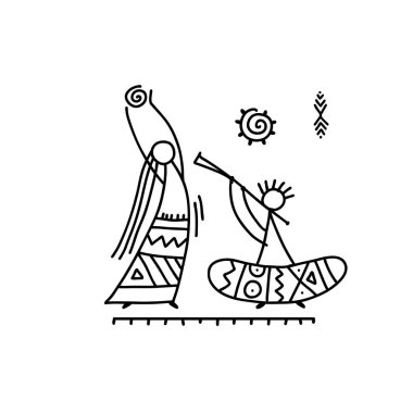 Tasarımınız için halk etnik dans