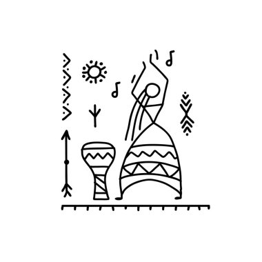 Tasarımınız için halk etnik dans