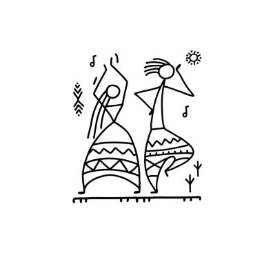 Tasarımınız için halk etnik dans