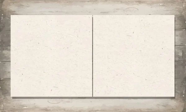 Шаблон визитки на деревянном фоне — стоковый вектор