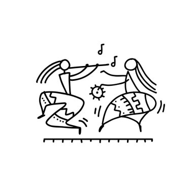 Tasarımınız için halk etnik dans