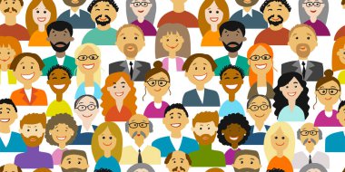 Bir grup insan, tasarımınız için arka plan