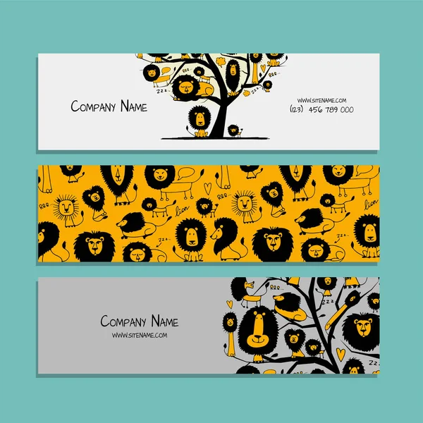 Afiş tasarımı, komik aslanlar