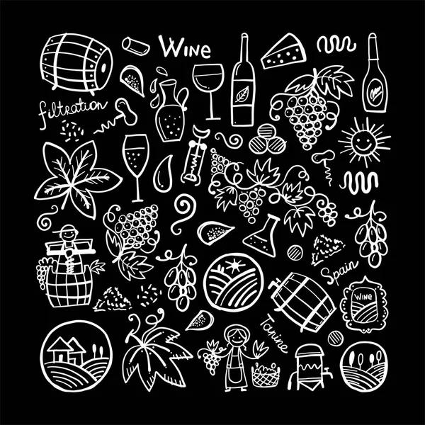 Şaraphane konsepti, tasarımınız için arka plan