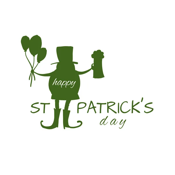 Saint Patrick Day. Greeting card for your design — Stock Vector