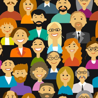 Bir grup insan, tasarımınız için arka plan