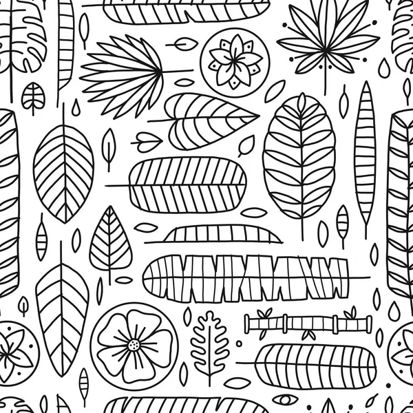 Tropik yapraklar arka plan. Tasarımınız için kusursuz desen