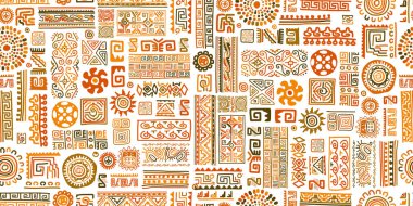 Etnik el yapımı süs, pürüzsüz desen